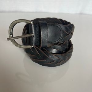 Leather Navy Brown Outfitters Unisex Soft Braided Belt
